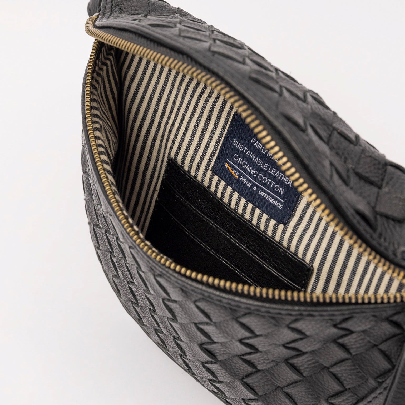 Ray Bauchtasche - Leder Schwarz