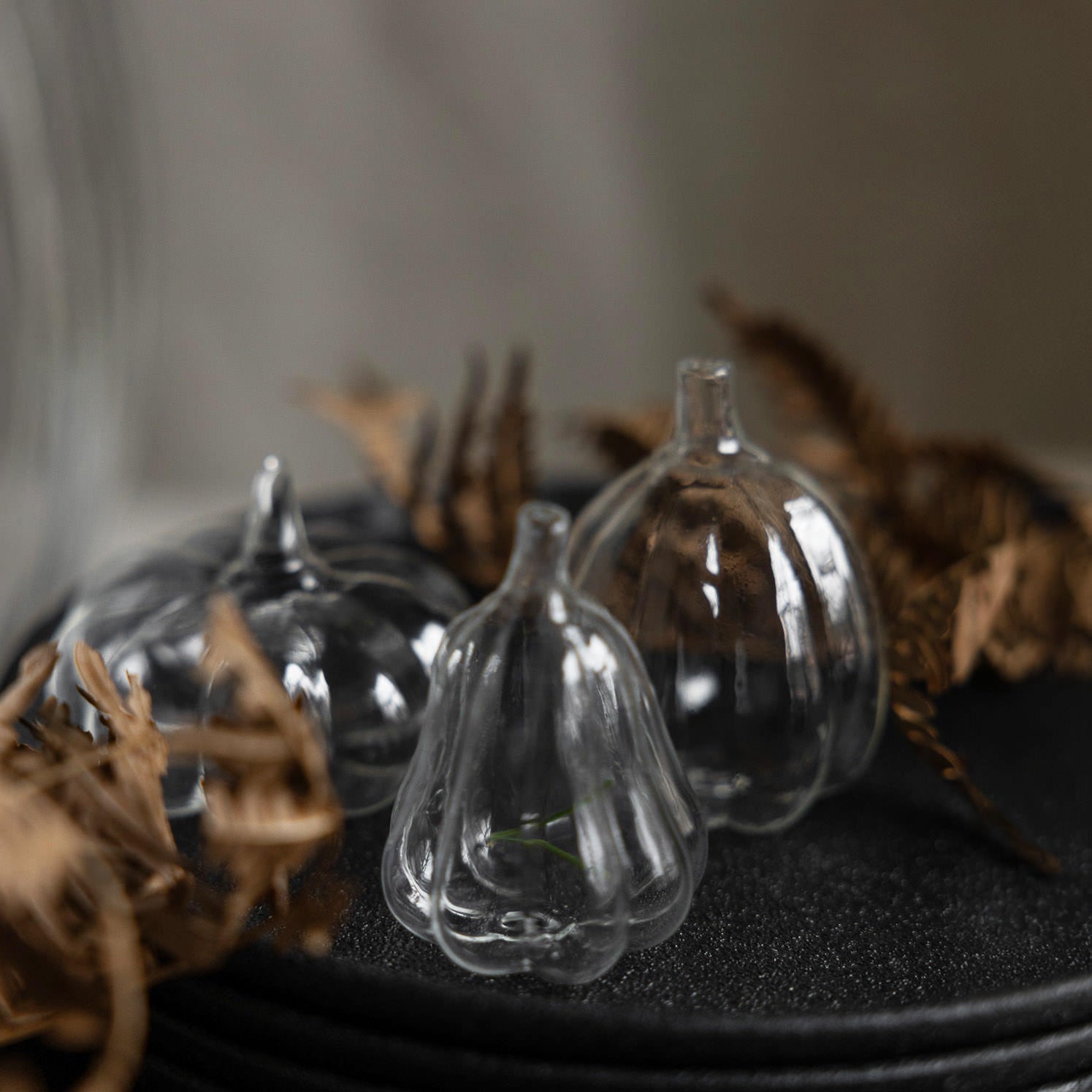 Kürbis 3er Set - Glas