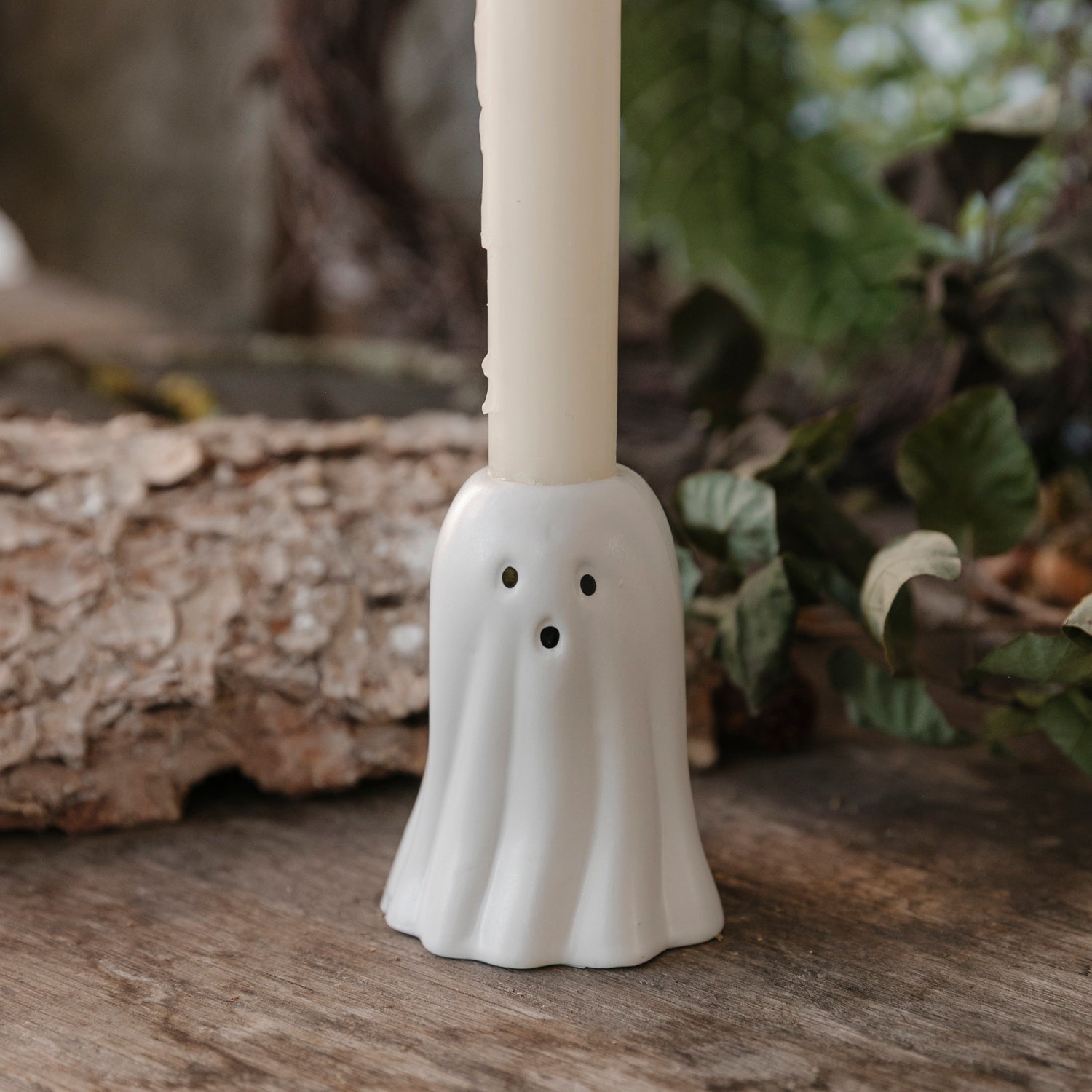 Kerzenhalter Gespenst Ghostie - weiß