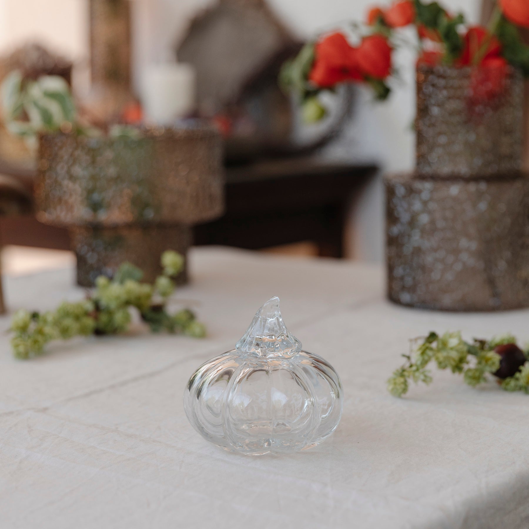 Kürbis aus Glas - clear