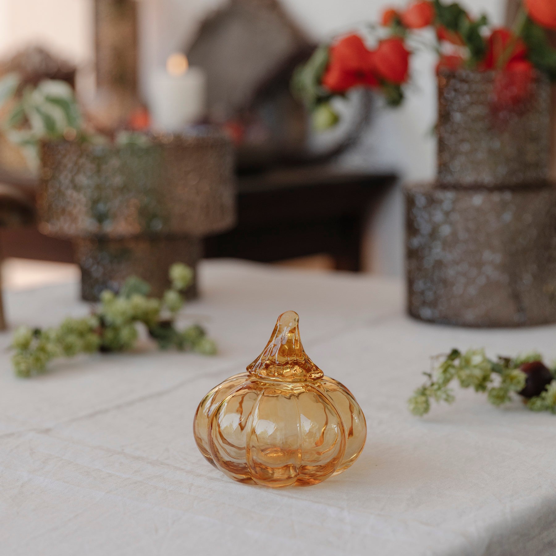 Kürbis aus Glas - honey