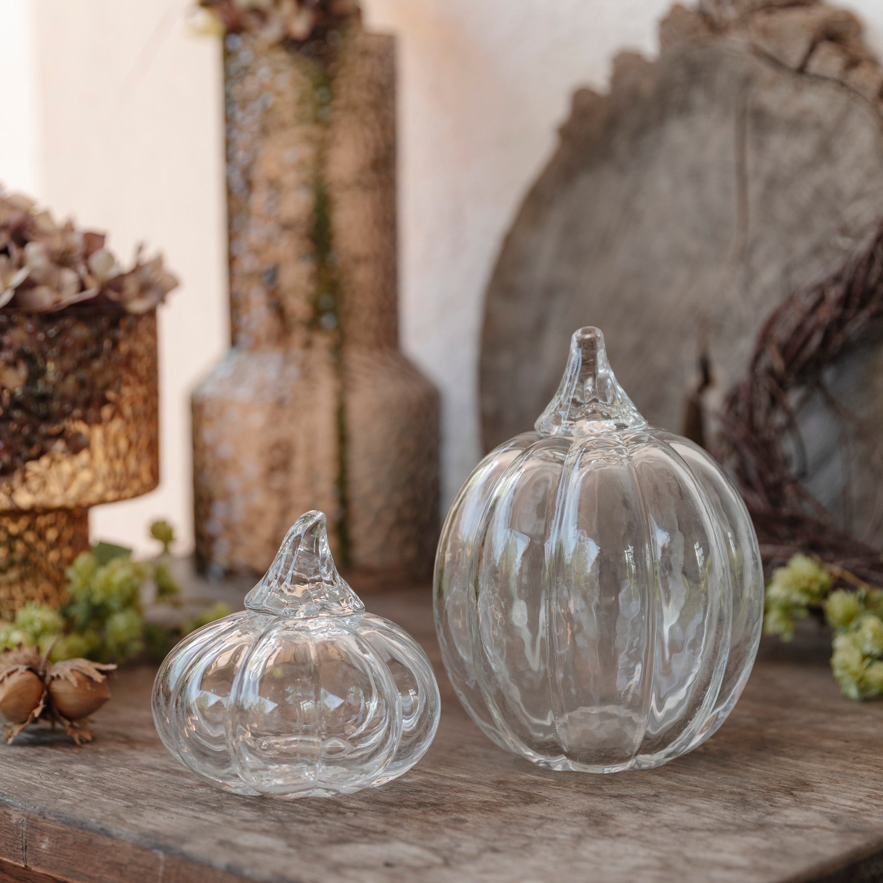 Kürbis aus Glas - clear