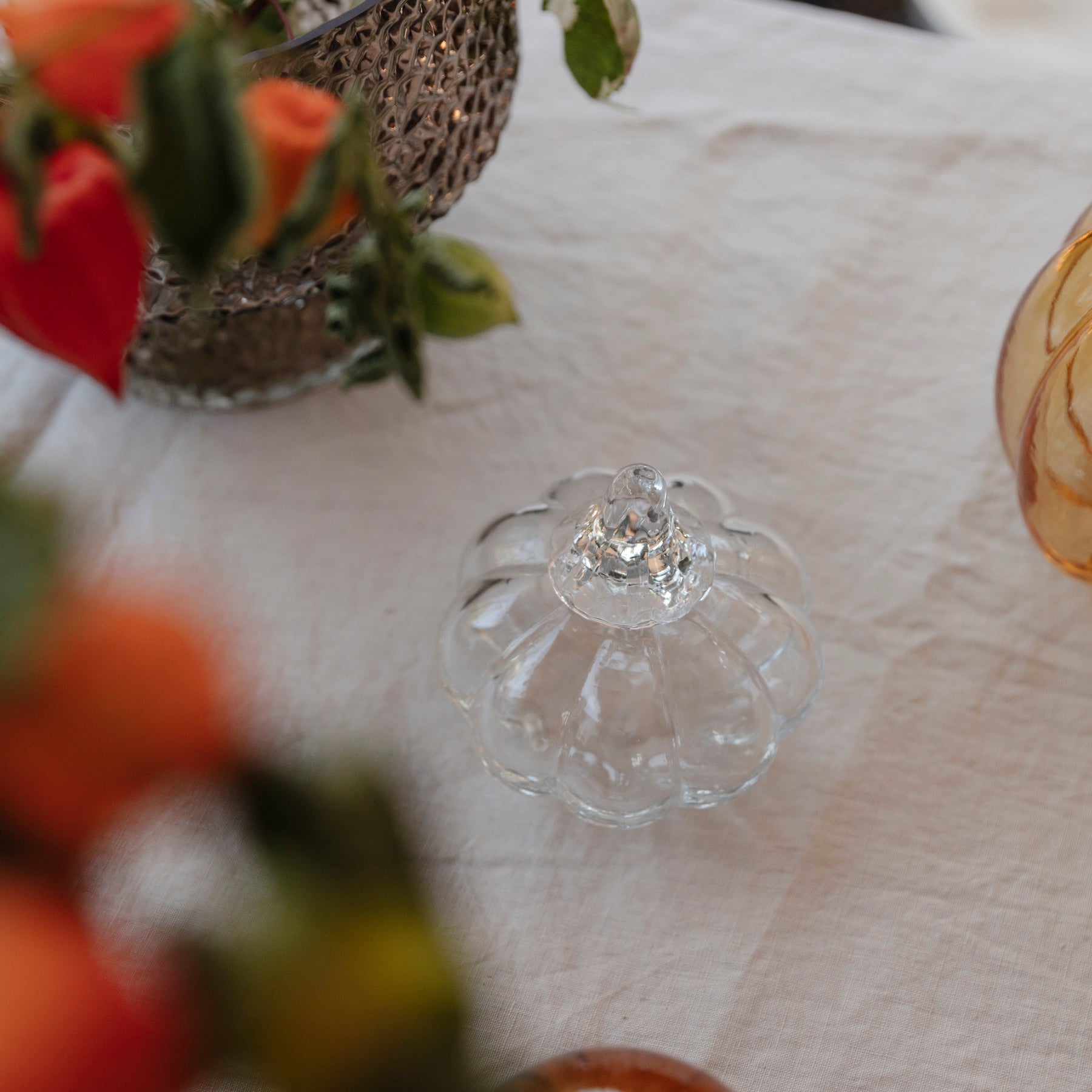 Kürbis aus Glas - clear