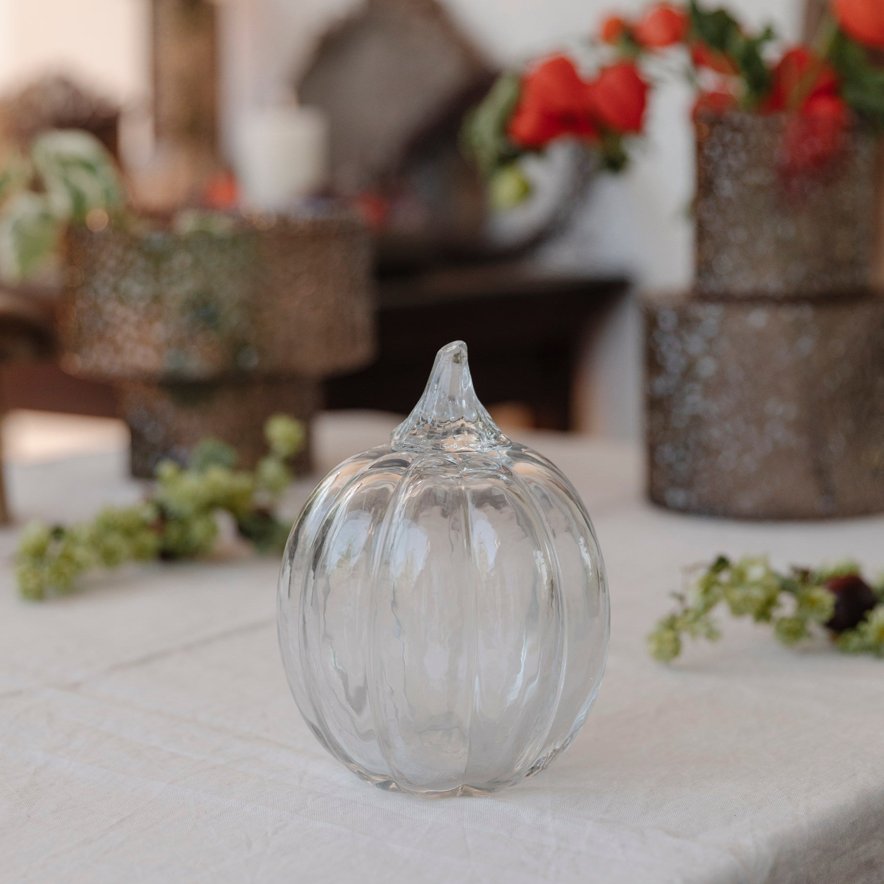 Kürbis aus Glas - clear