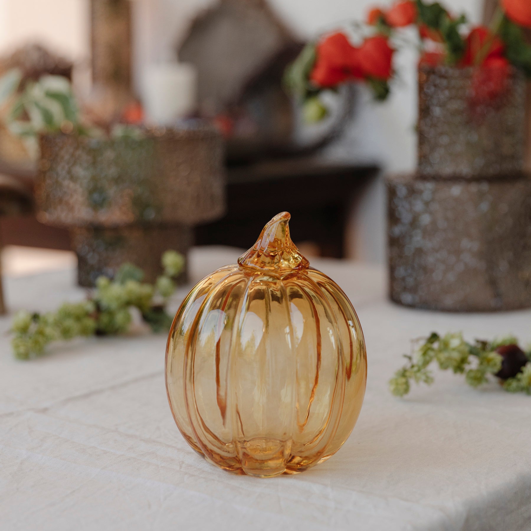 Kürbis aus Glas - honey