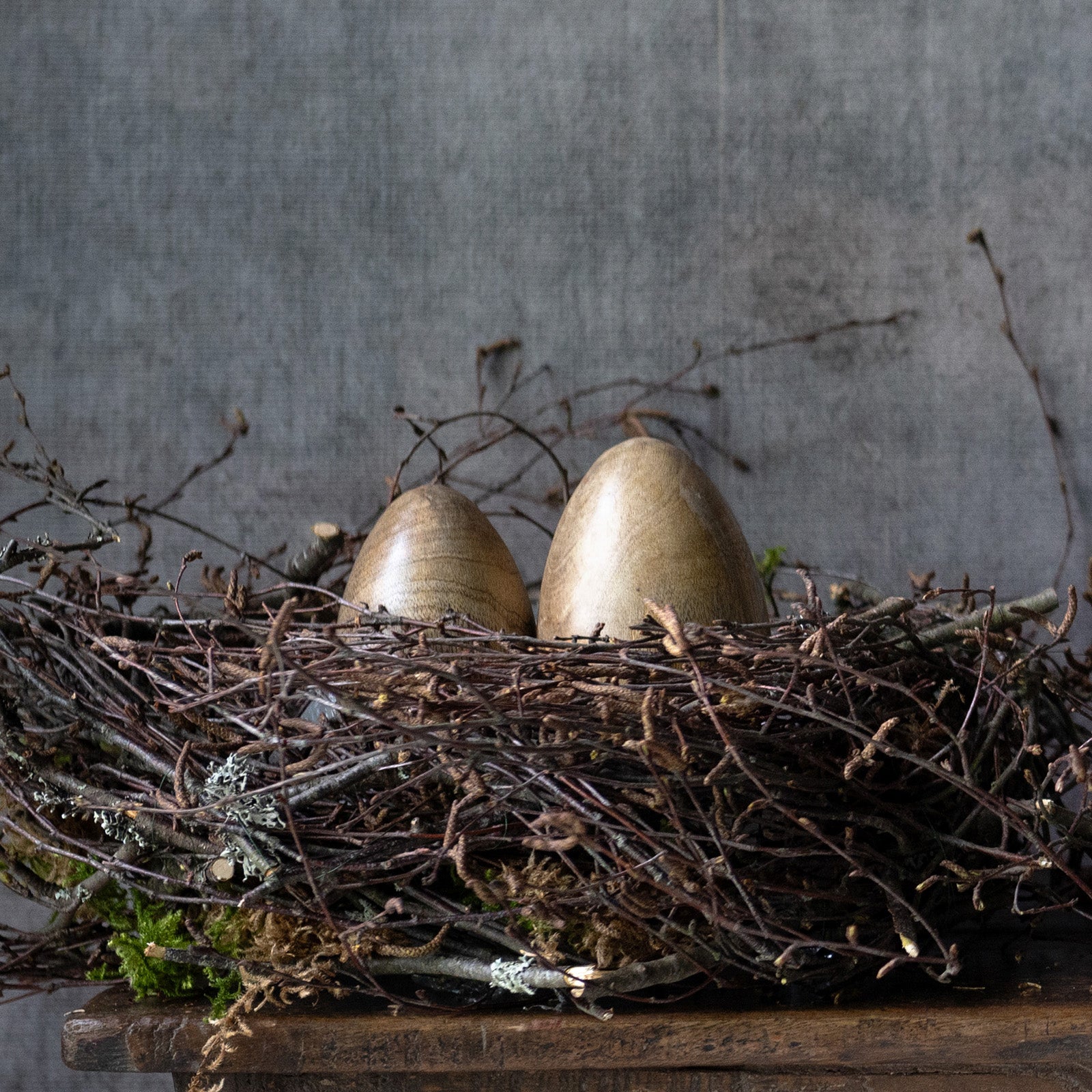 Dekoeier Anju Holz - natur