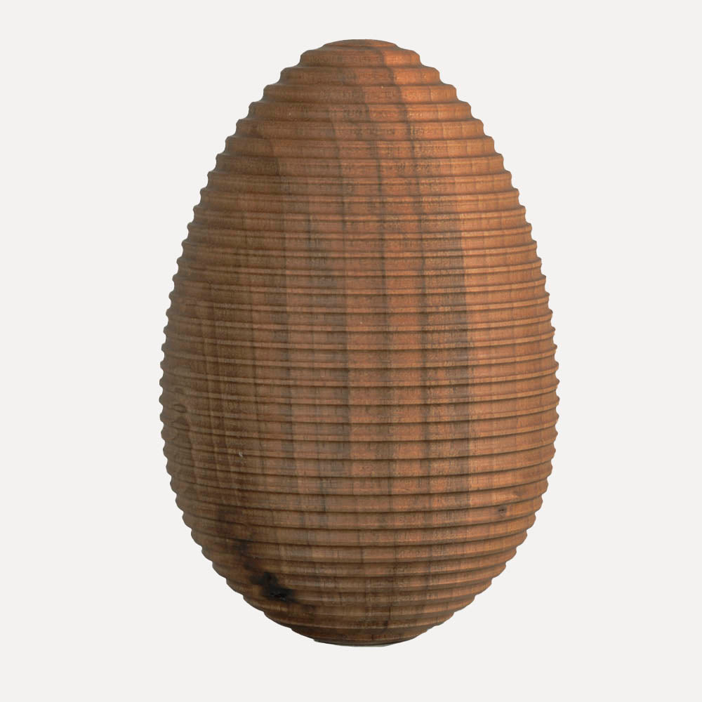 Osterei L - Nussholz