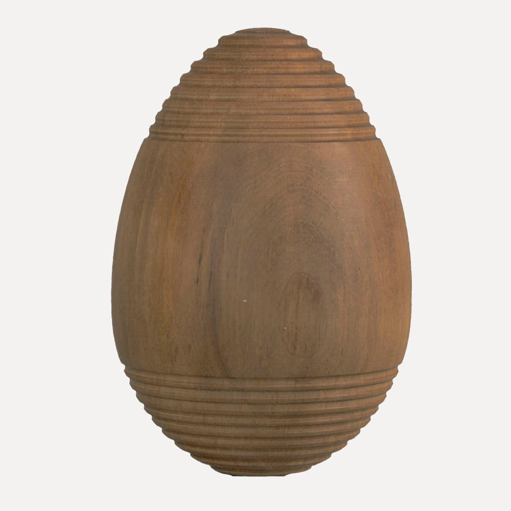 Osterei L - Nussholz