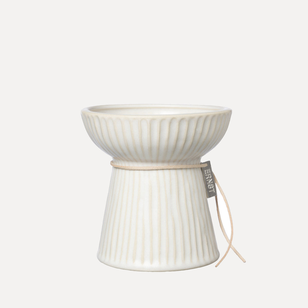 Hyazinthenvase Riffled - creme
