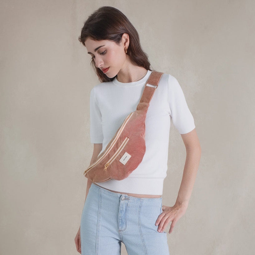 Nina Bauchtasche - altrosa uni