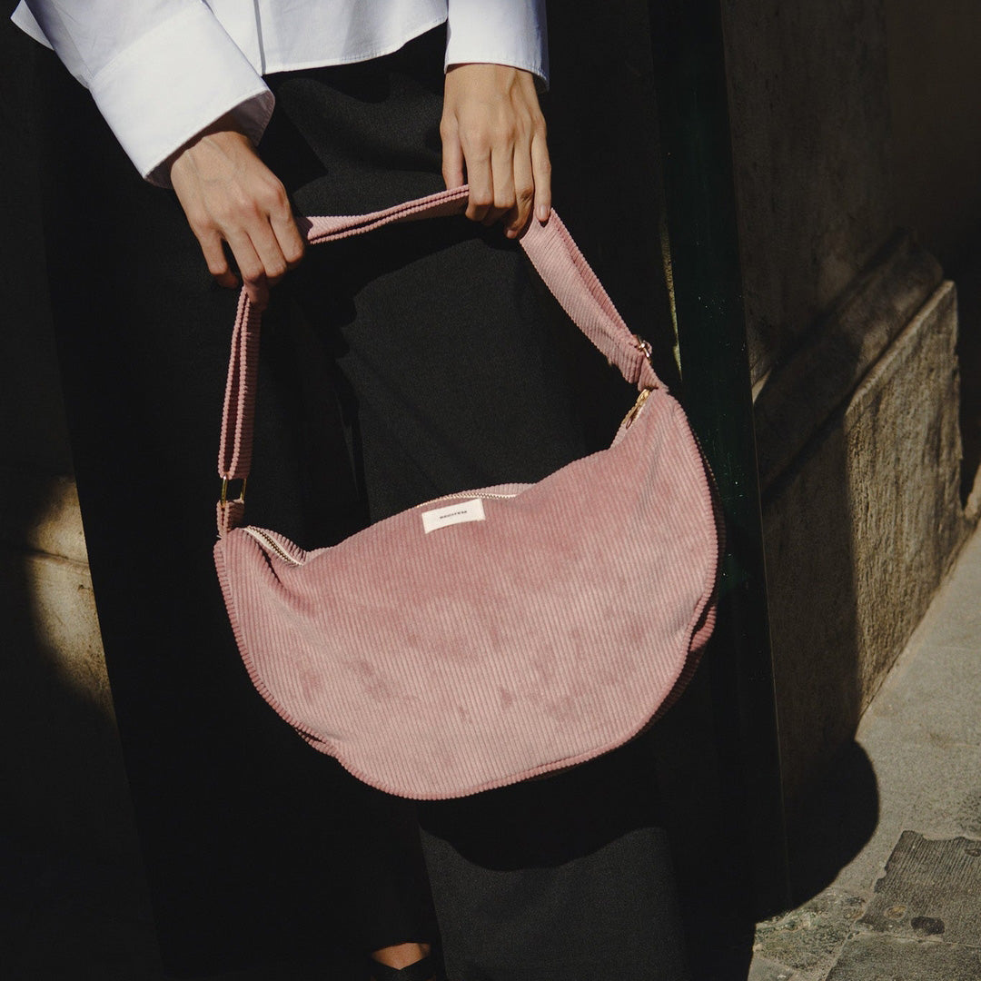 Nina Halbmondtaschi Maxi - altrosa uni