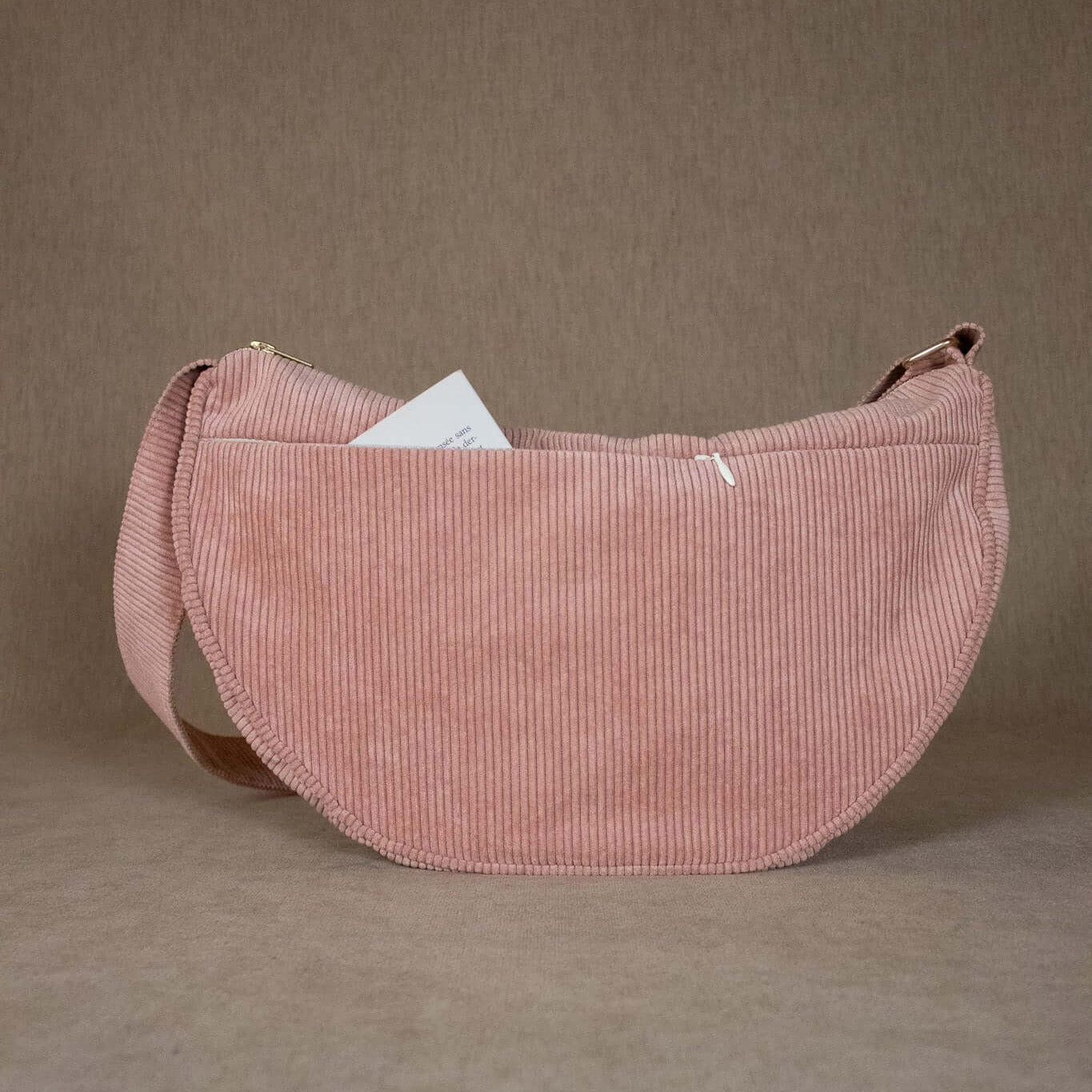 Nina Halbmondtaschi Maxi - altrosa uni