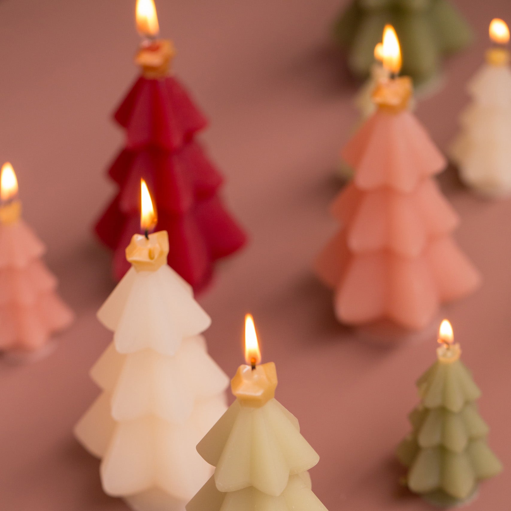 Weihnachtskerze Baum - verschiedene Farben