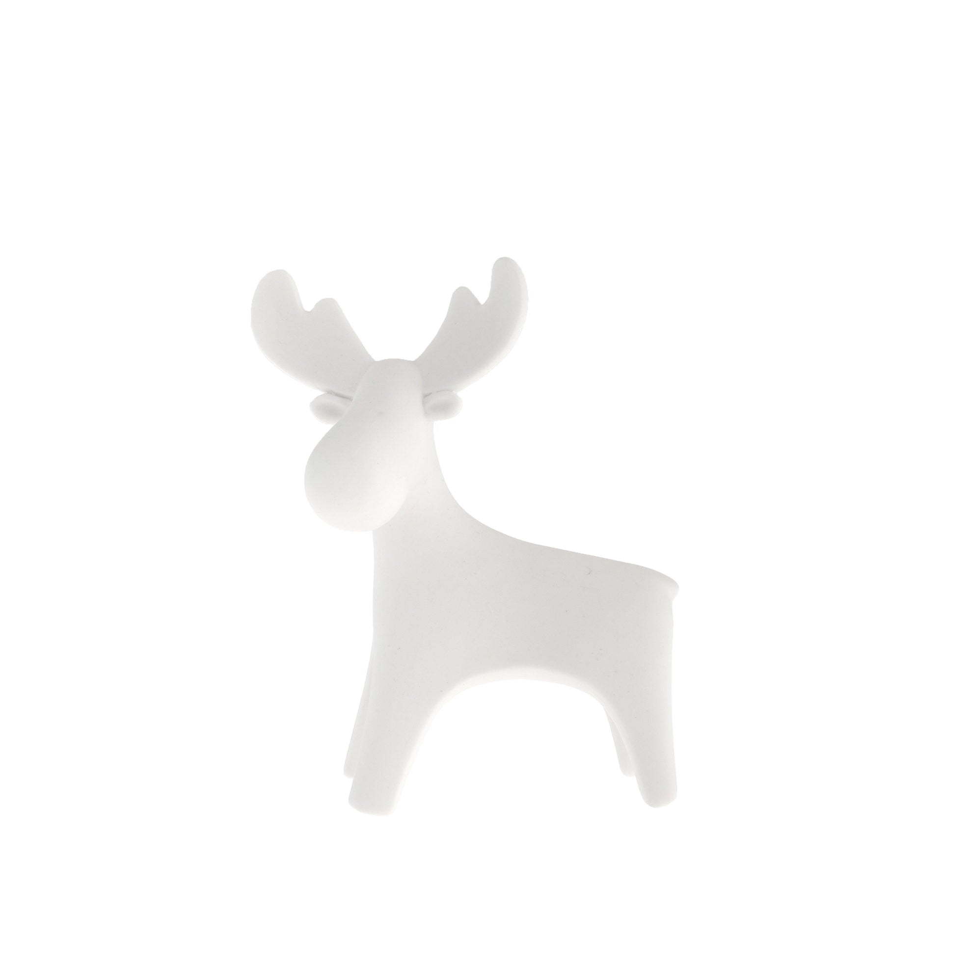 Weihnachtsfigur Rentier Ivan - weiß