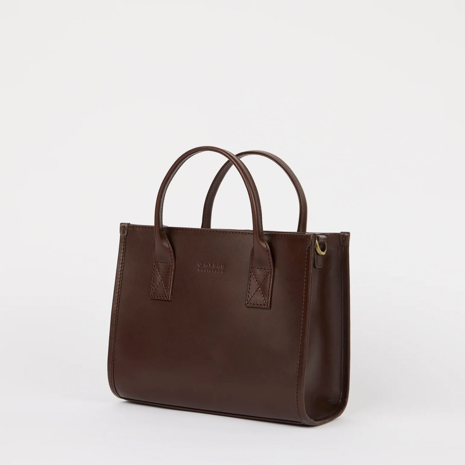 Jackie Midi Tasche - Leder Chocolate mit 2 Straps