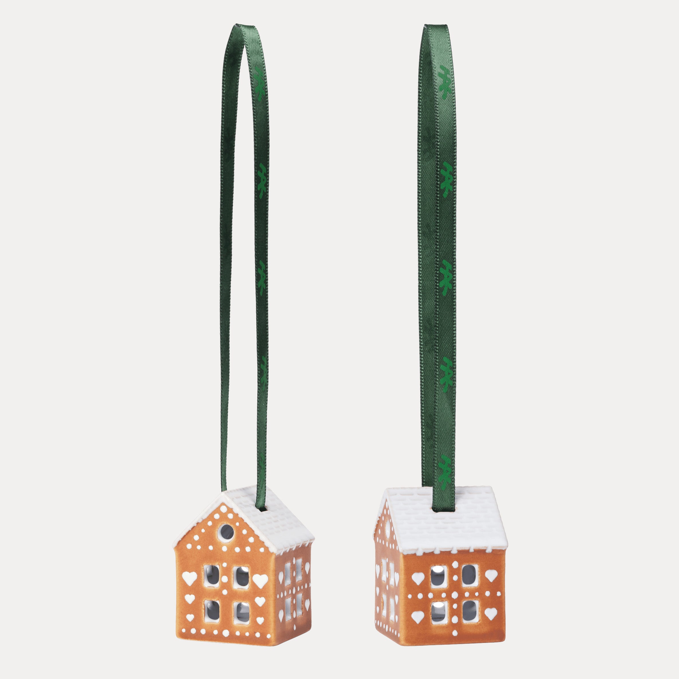 Kähler Hammershøi 2er Set Anhänger Gingerbread