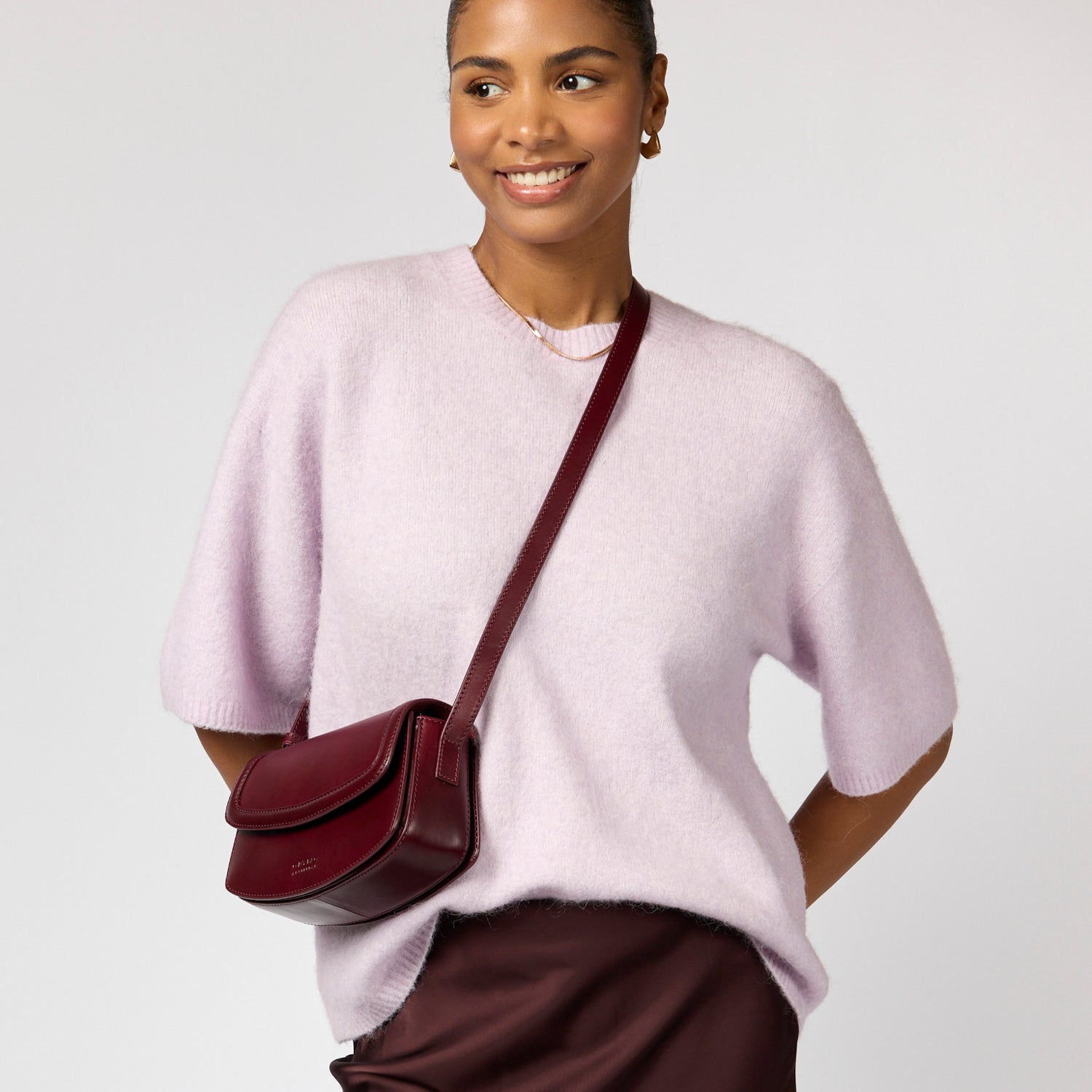 Kendalini Tasche - Leder Dark Cherry