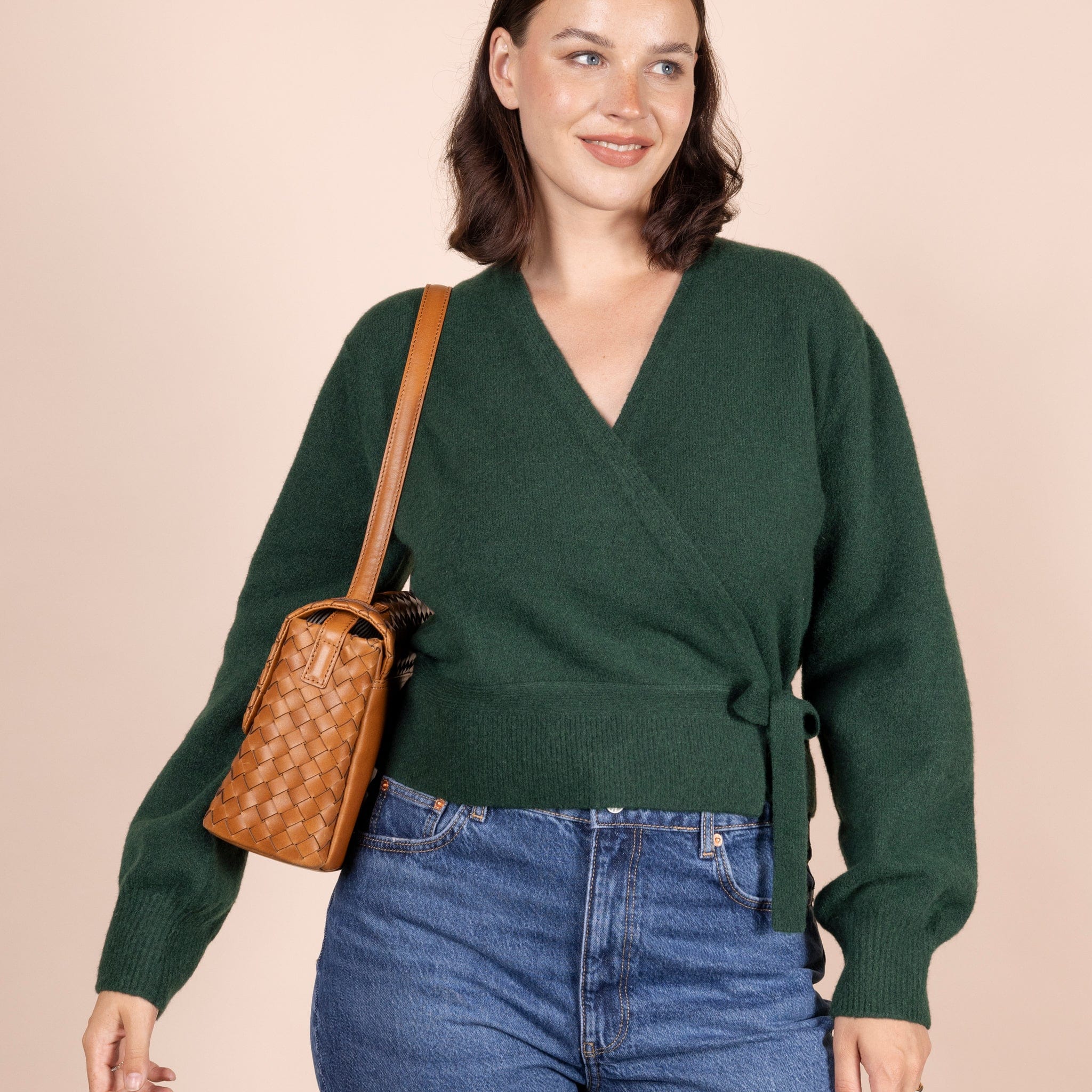 Kenzie Tasche - Leder Cognac