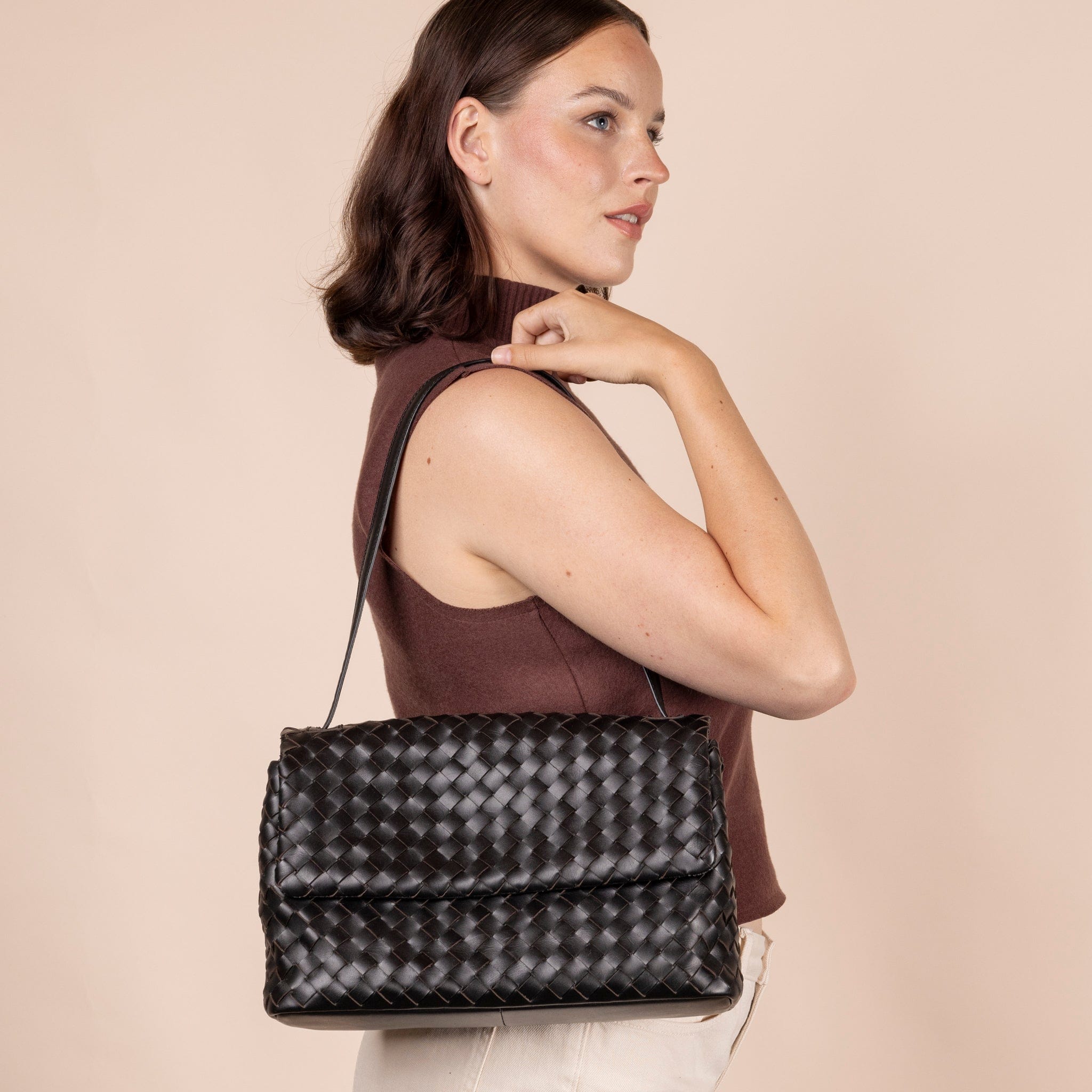 Kenzie Tasche - Leder Schwarz