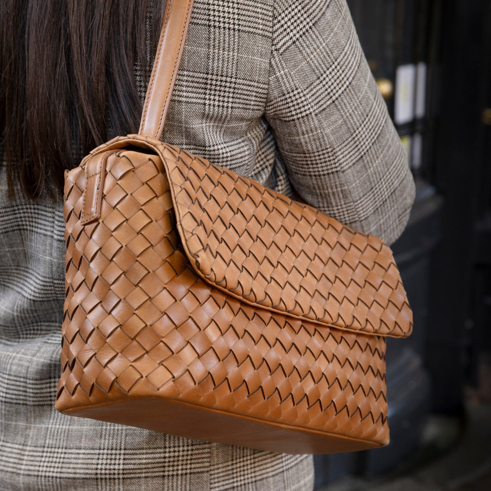Kenzie Tasche - Leder Cognac