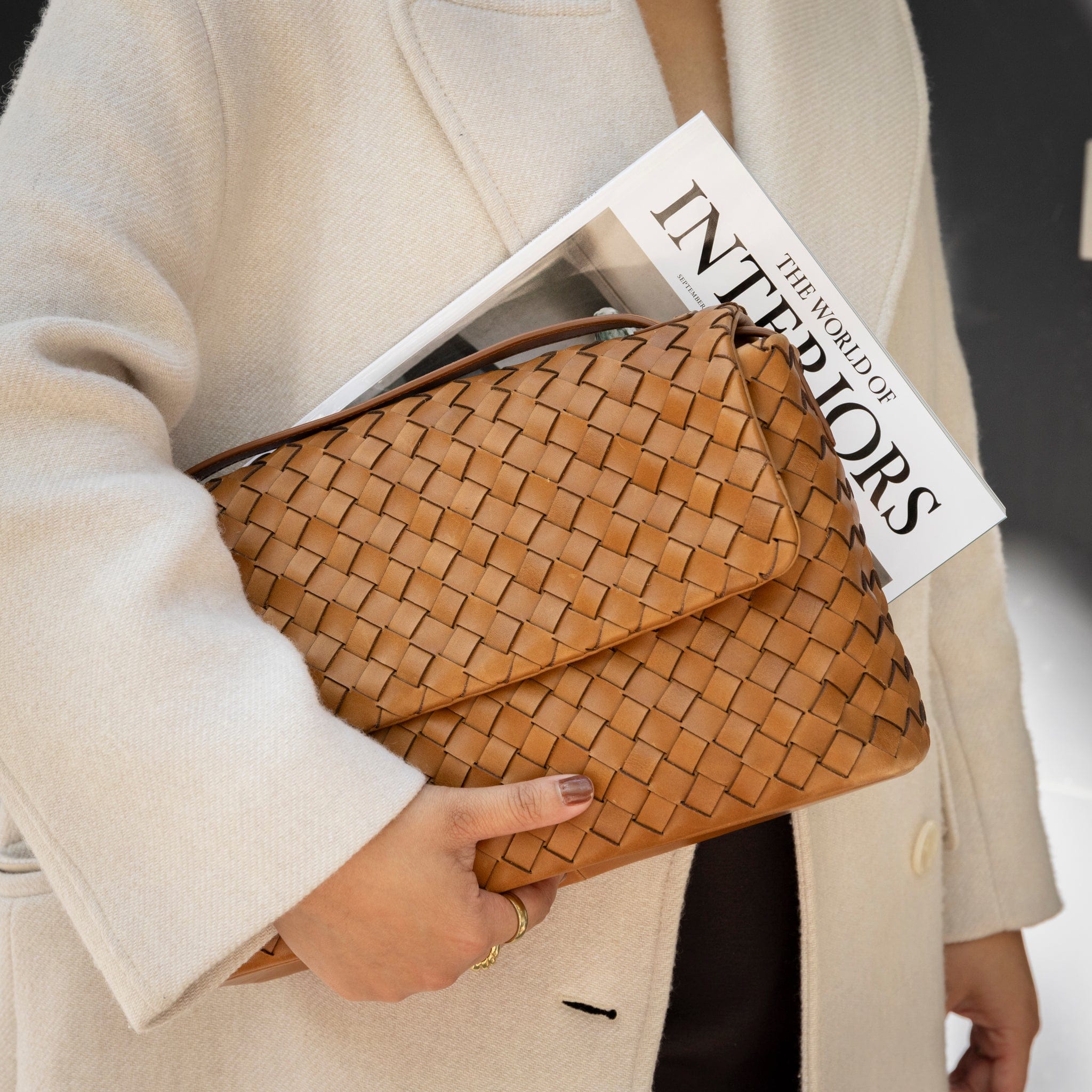 Kenzie Tasche - Leder Cognac