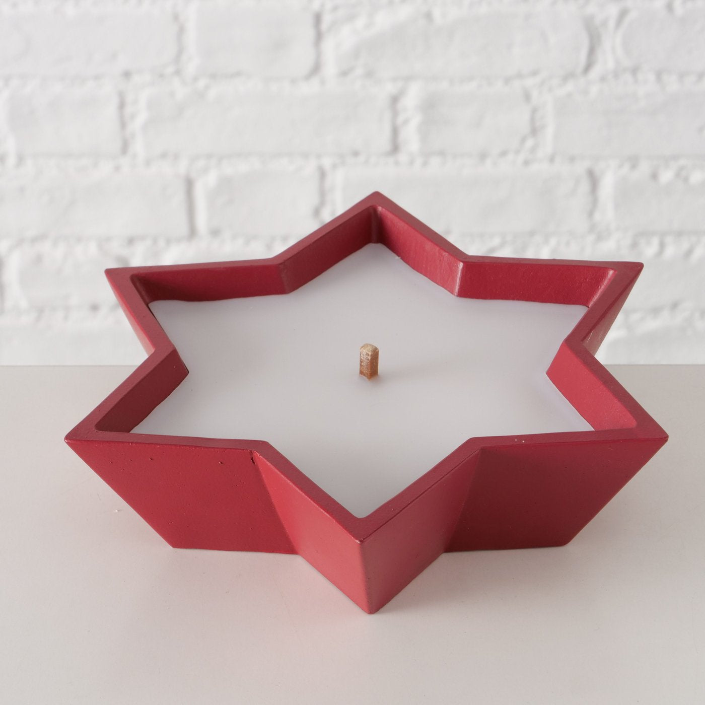 Outdoor Kerzentopf Stern - rot