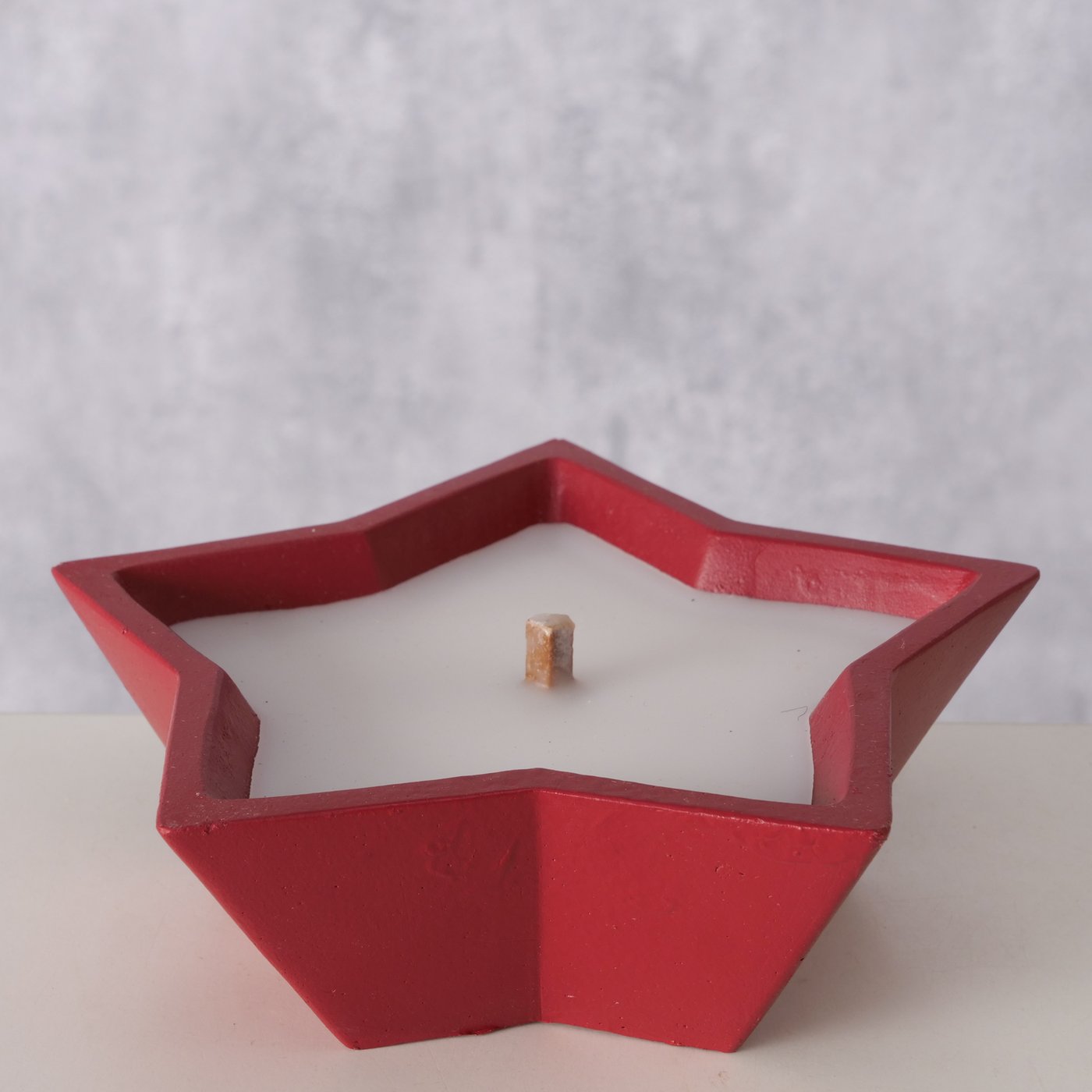 Outdoor Kerzentopf Stern - rot