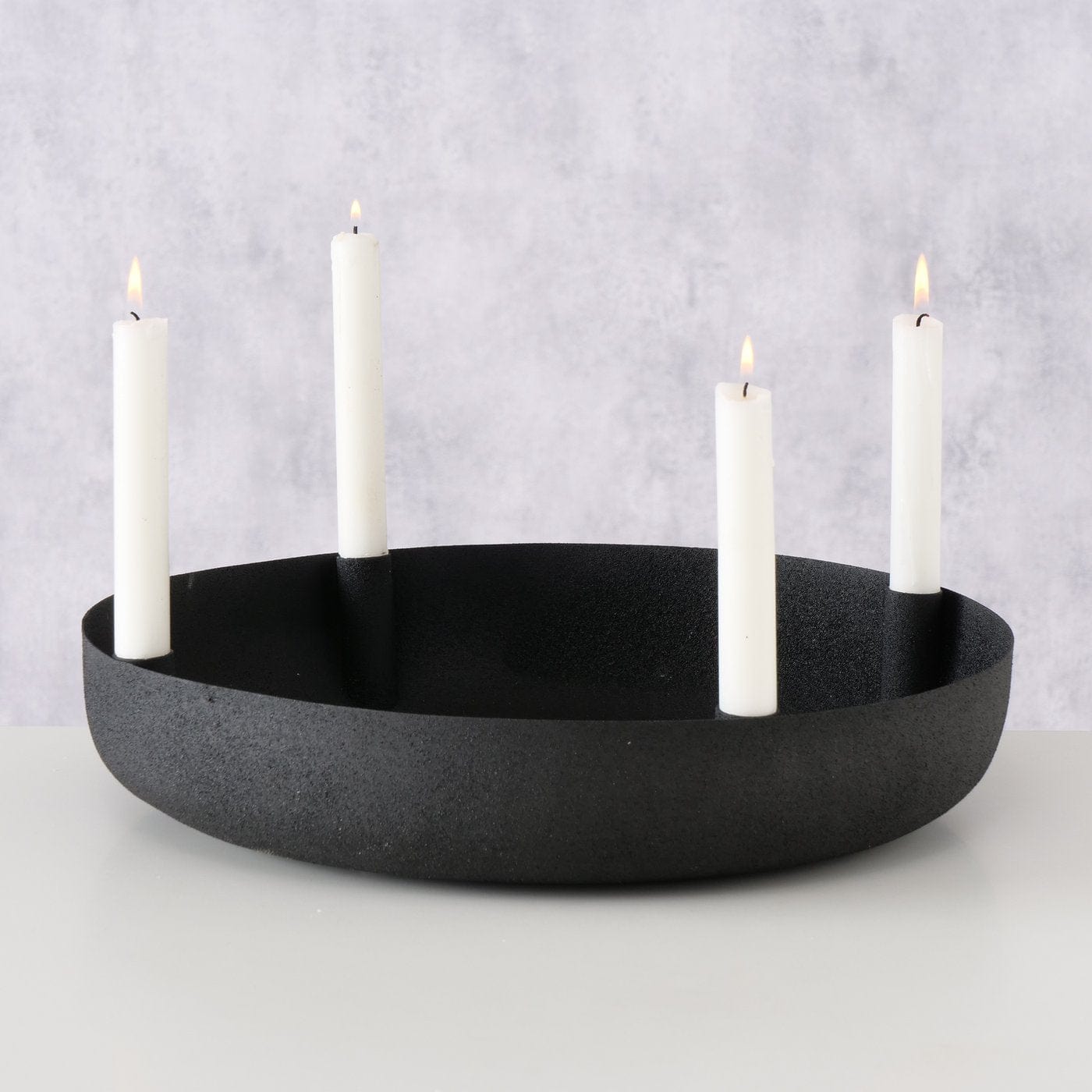 Kerzenschale Vassi schwarz