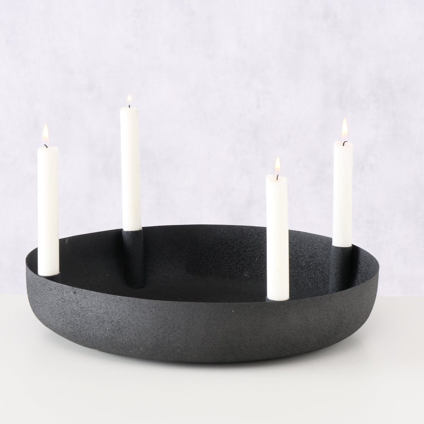 Kerzenschale Vassi schwarz