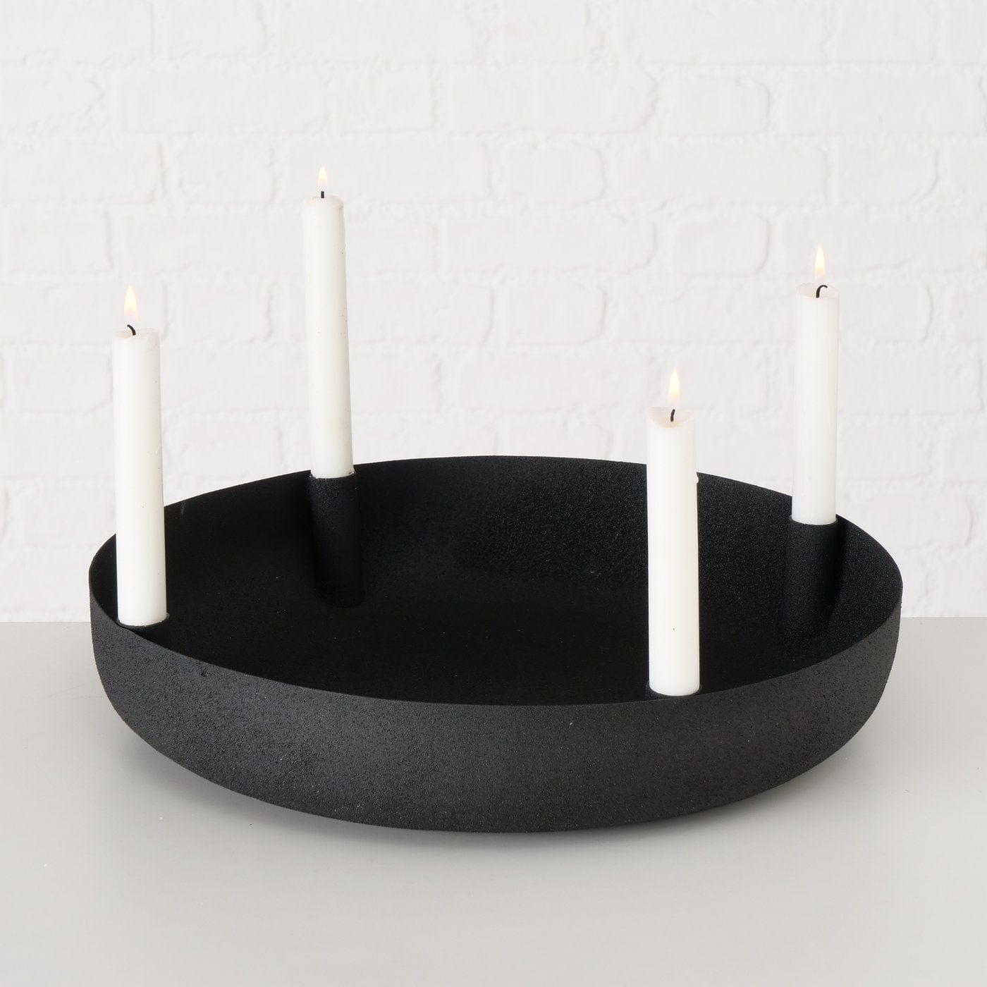 Kerzenschale Vassi schwarz