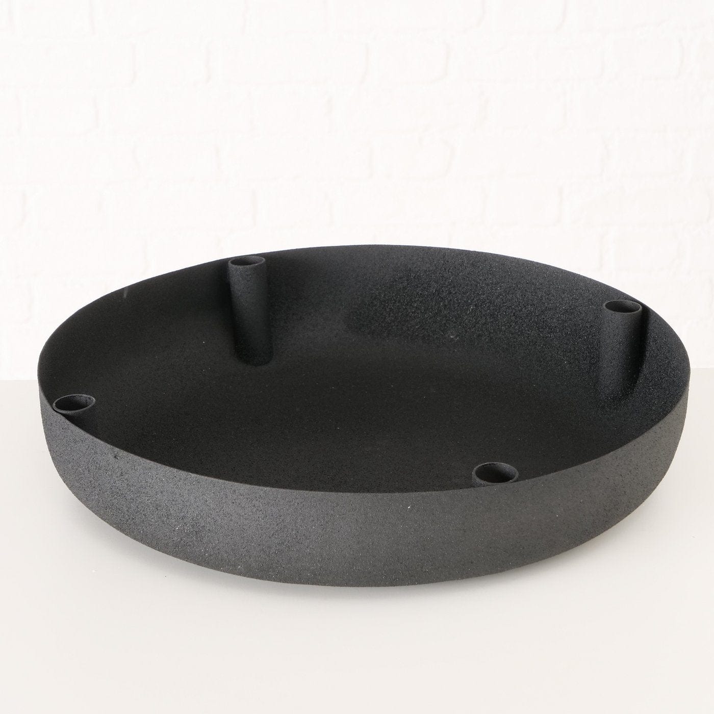 Kerzenschale Vassi schwarz