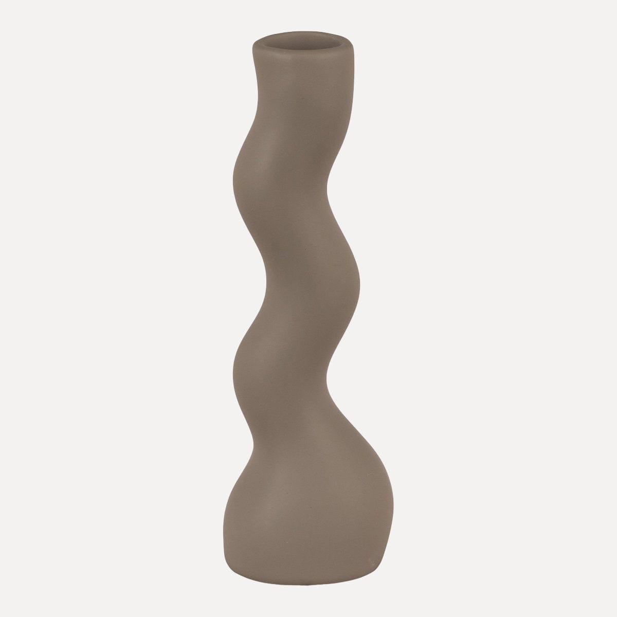 Kerzenhalter wave - taupe
