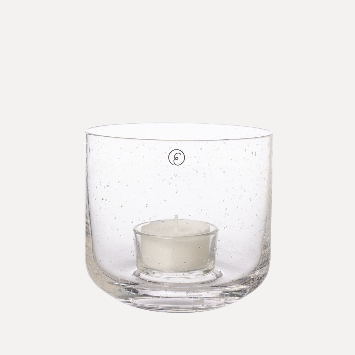 Teelichthalter Bubble aus Glas