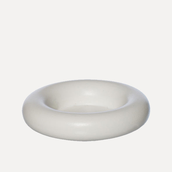 Kerzenhalter Tablett Ania - weiß