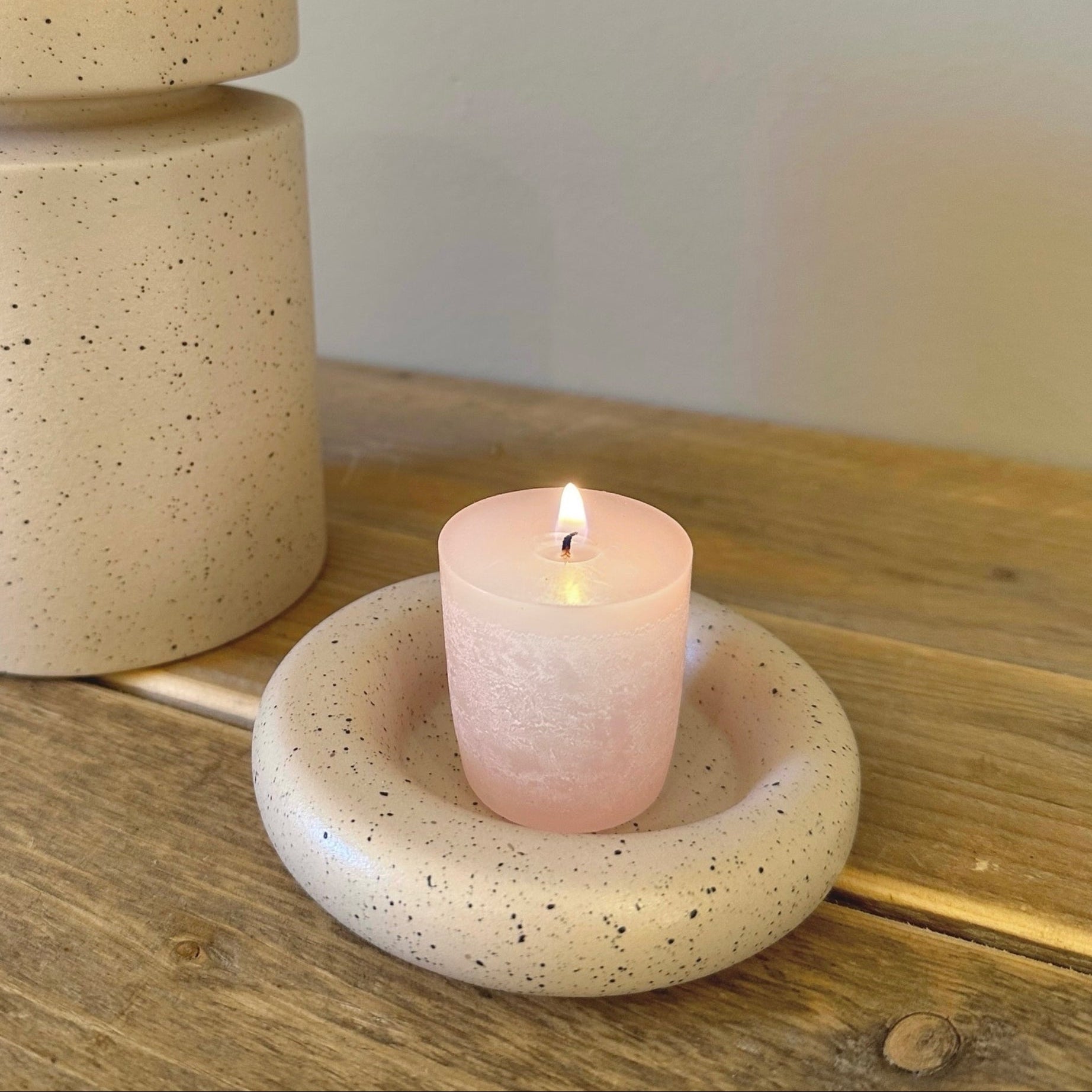 Kerzenhalter Tablett Ania - mole dot