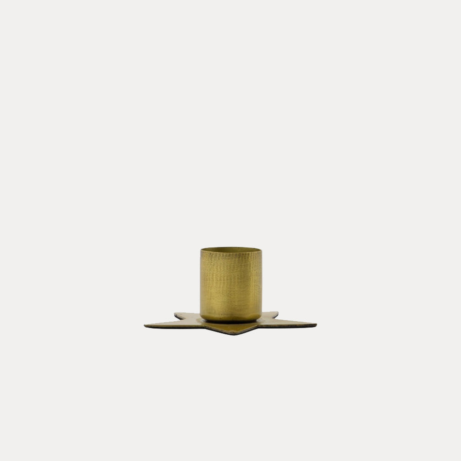 Kerzenhalter Stern - gold
