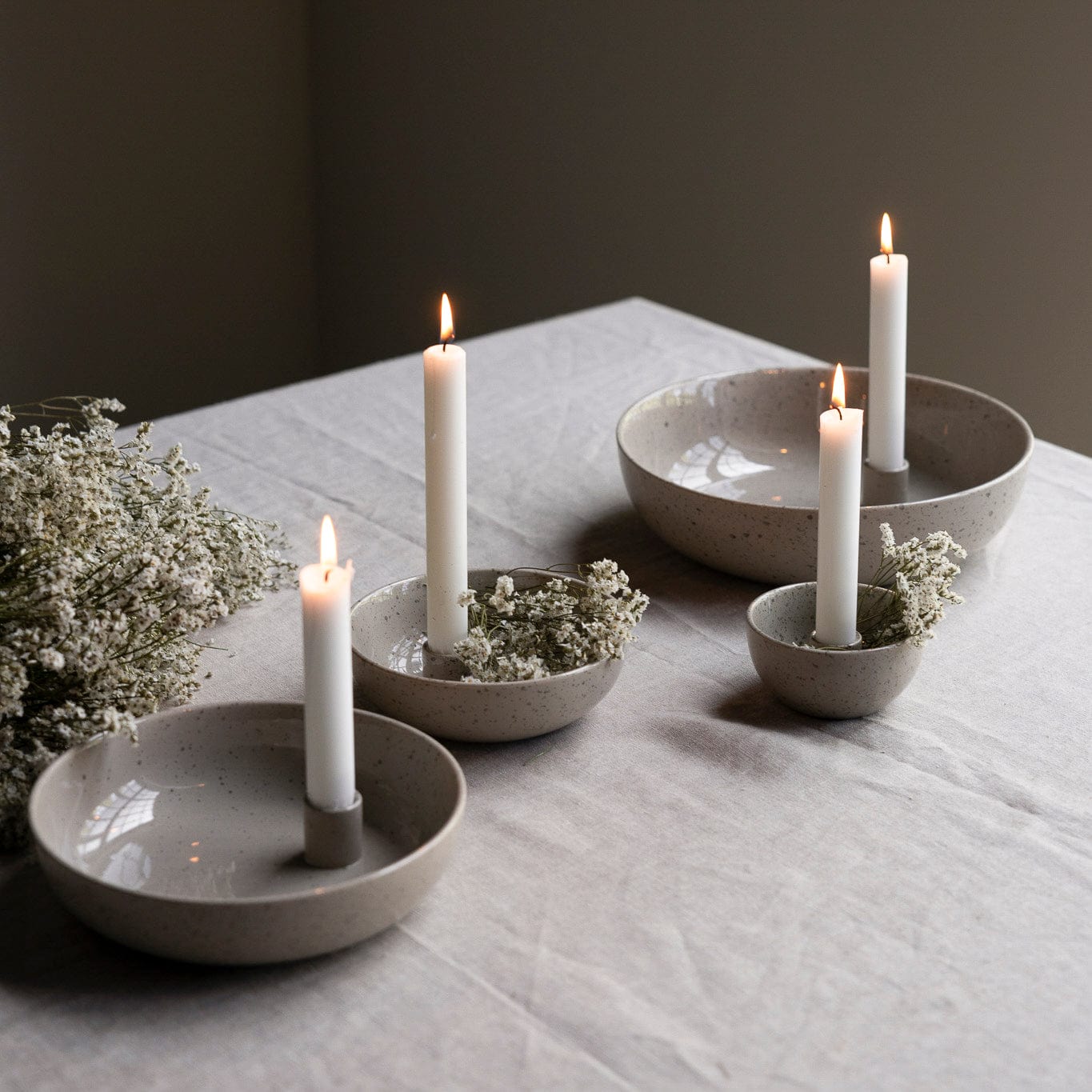 Lidatorp Kerzenhalter 16cm - natur