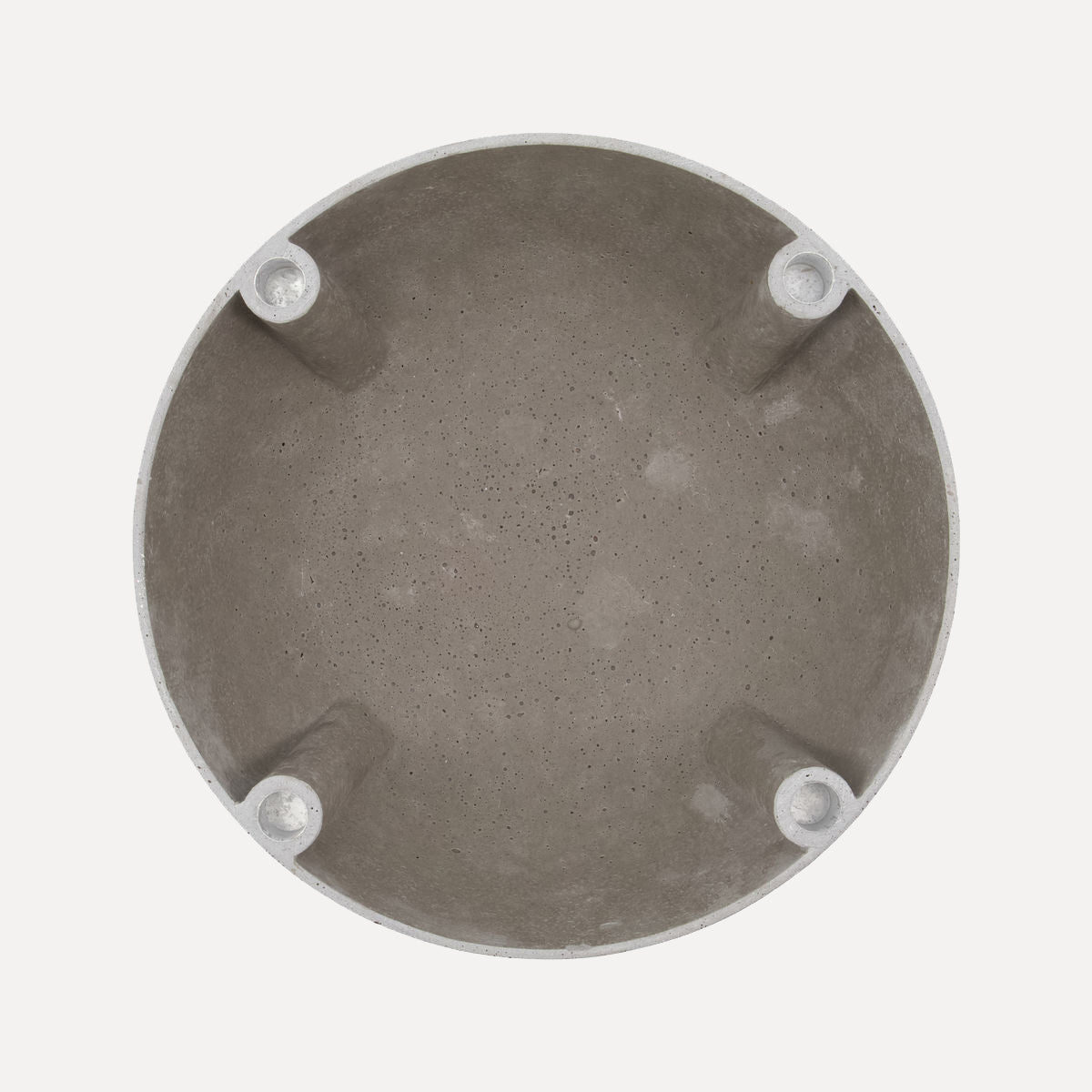 Kerzenschale Marb rund - hellgrau