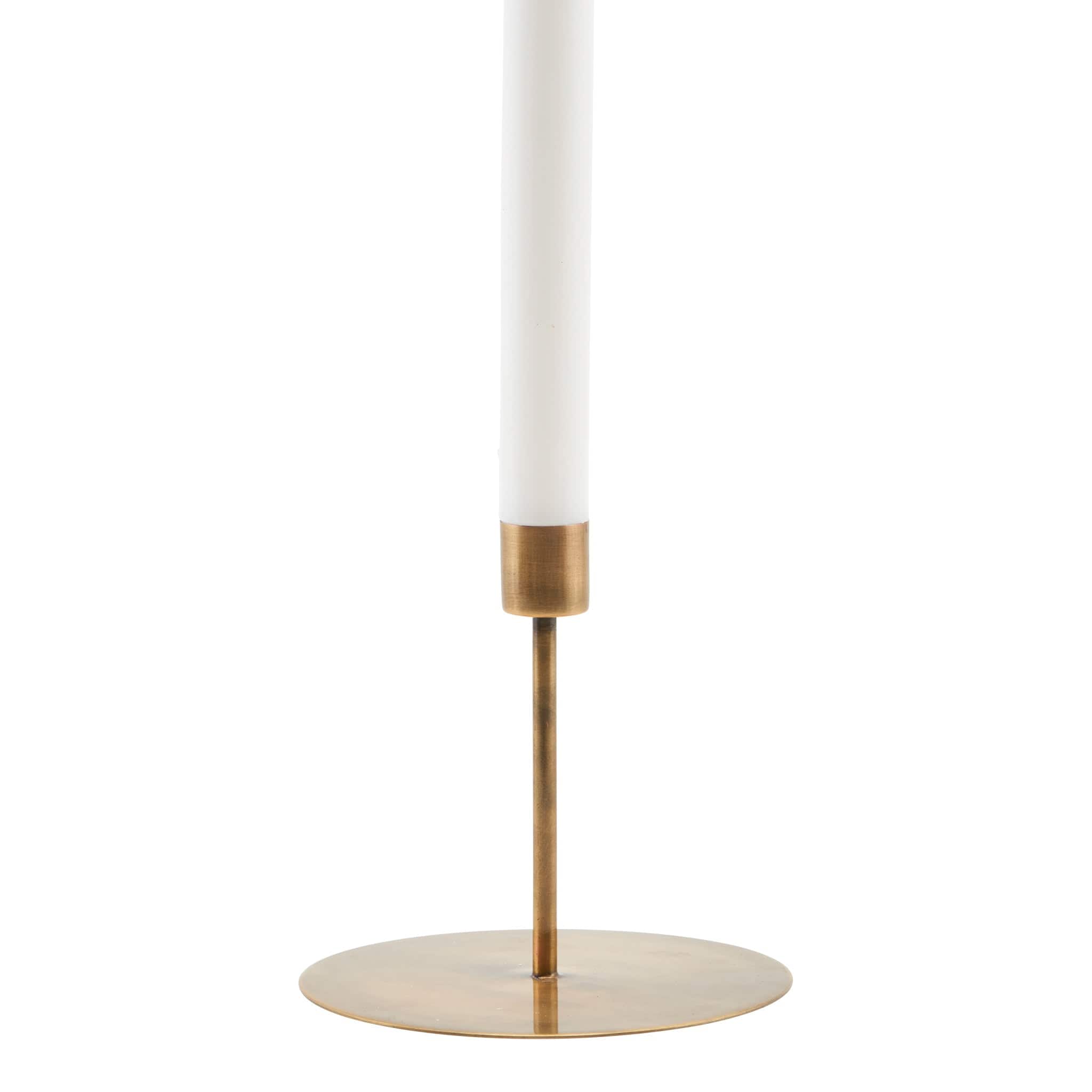 Kerzenhalter Anit aus antikem Messing