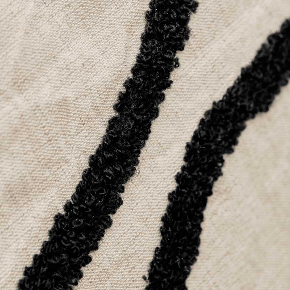 Kissenbezug Fly - off-white & schwarz