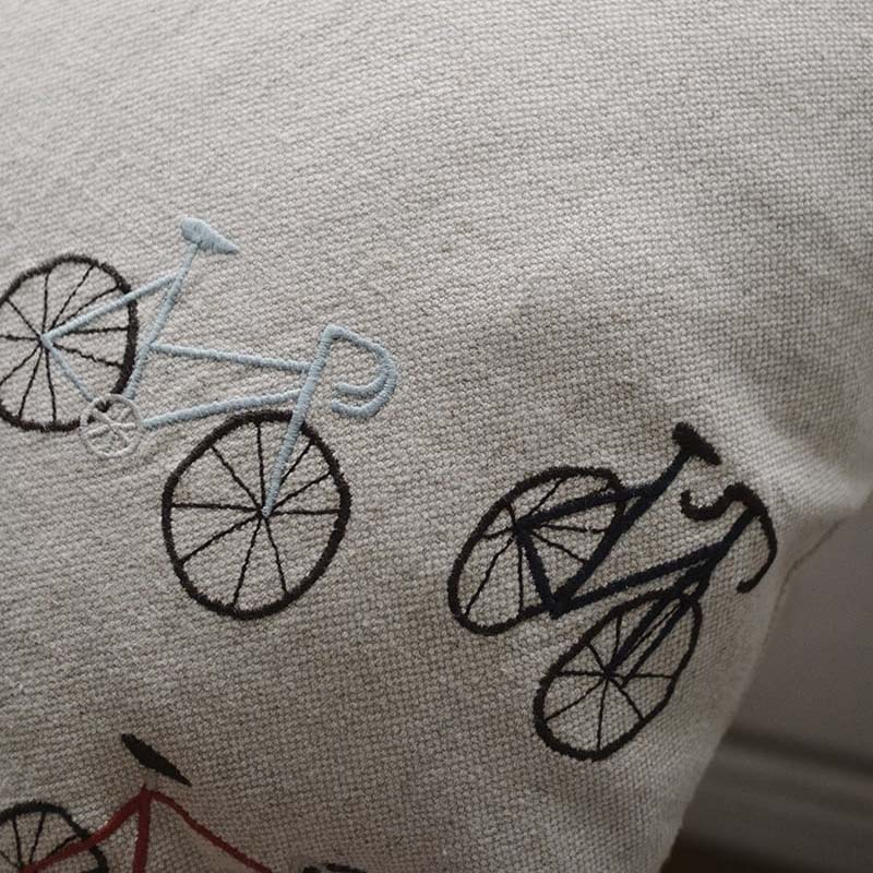Kissenbezug Fahrräder - natur
