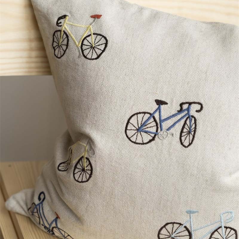 Kissenbezug Fahrräder - natur