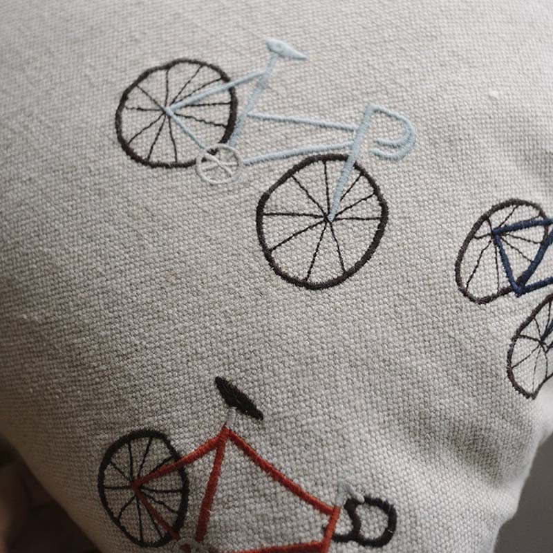 Kissenbezug Fahrräder - natur