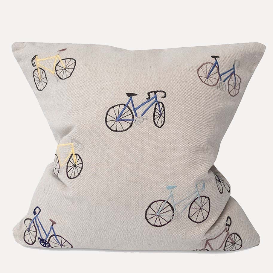 Kissenbezug Fahrräder - natur