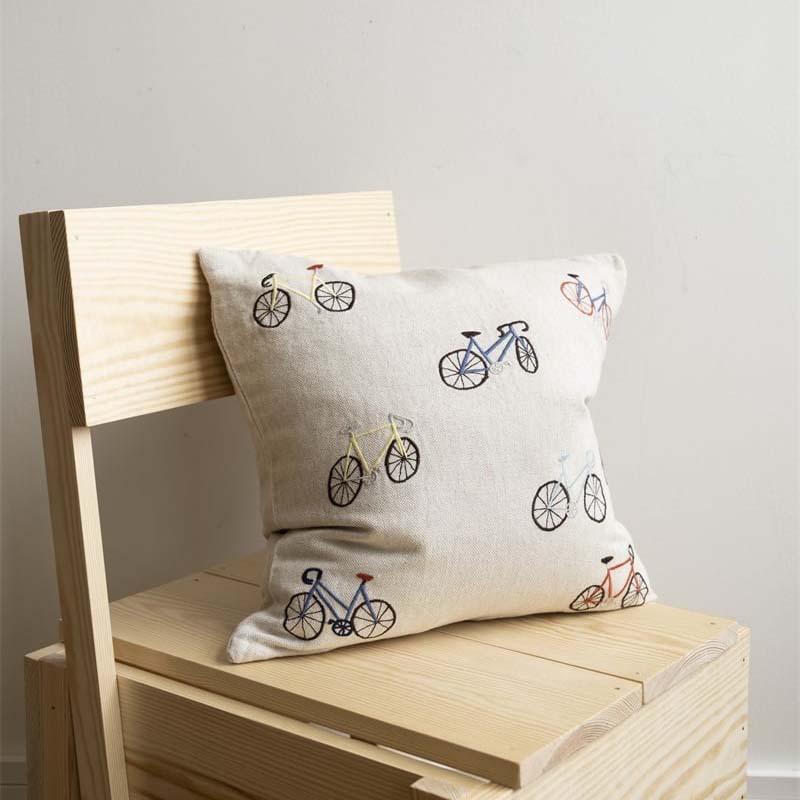 Kissenbezug Fahrräder - natur