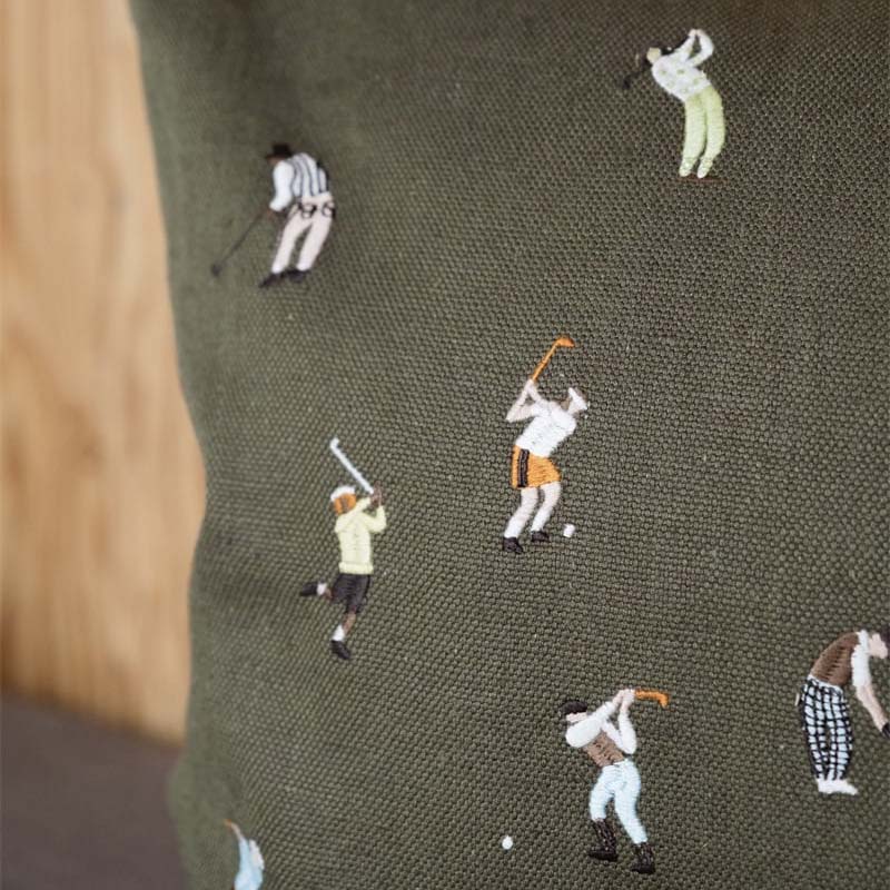 Kissenbezug Golfer - olive