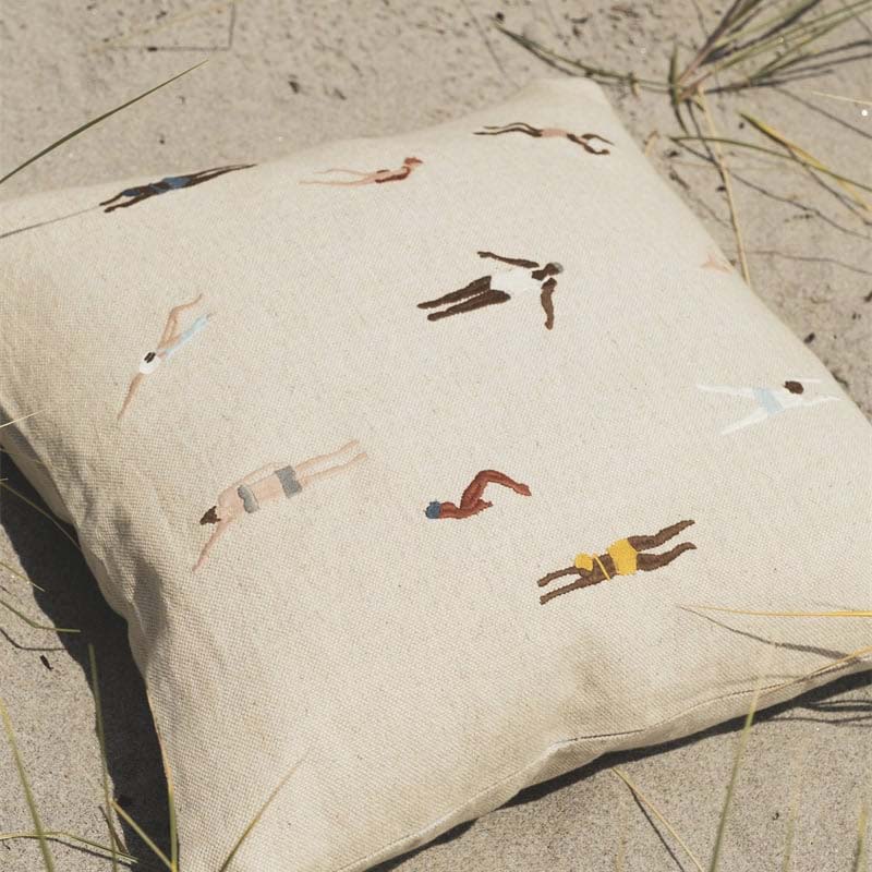 Kissenbezug Schwimmer - natur