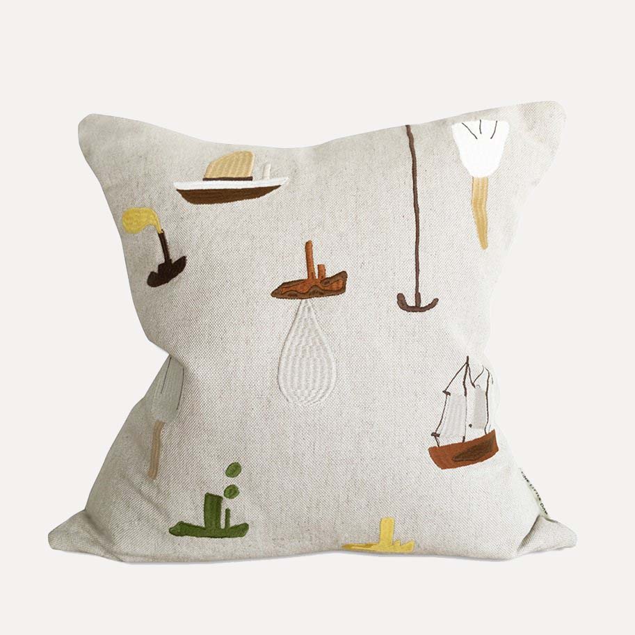 Kissenbezug Sail with me - natur