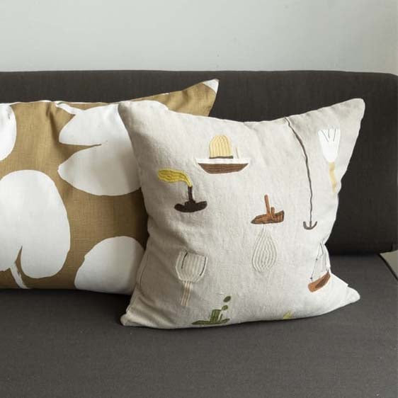 Kissenbezug Sail with me - natur