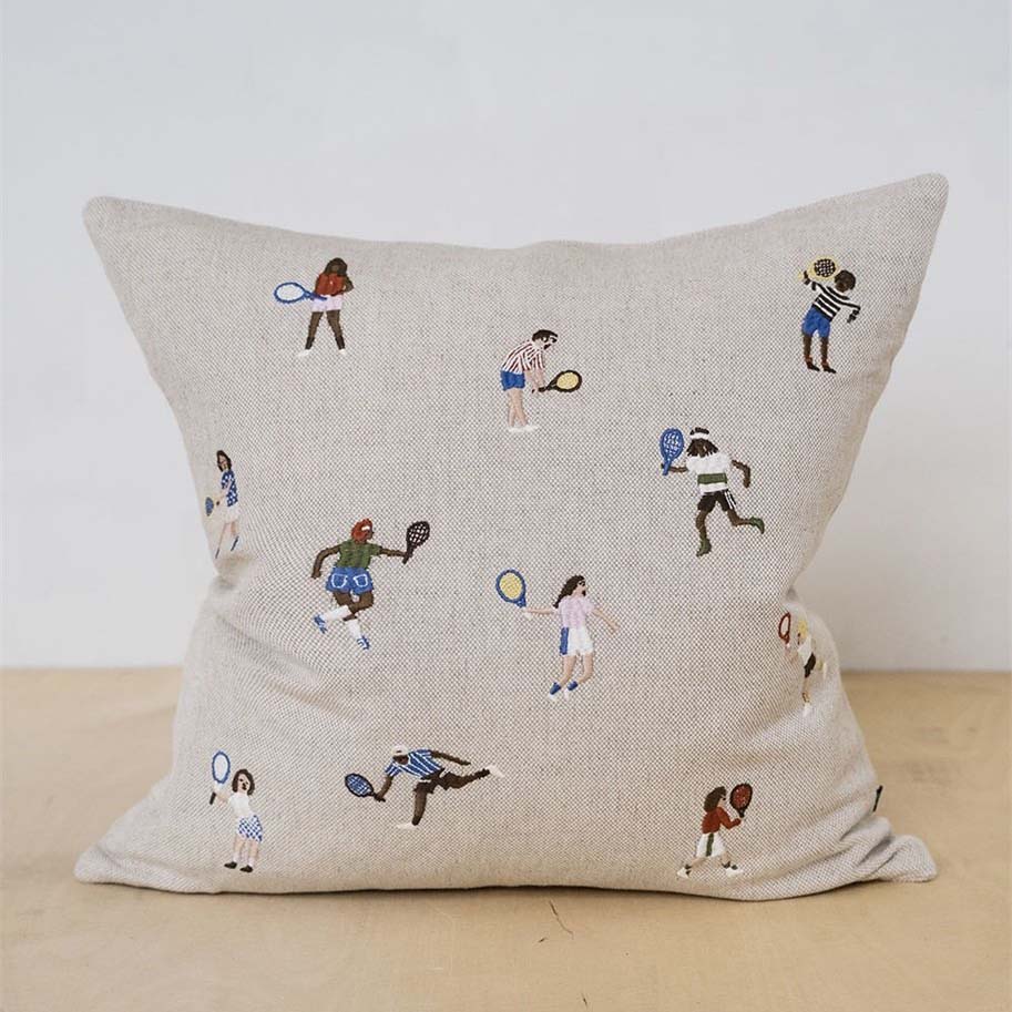 Kissenbezug Tennis - natur